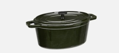 Neu Amazon Basics Dutch Oven Premium emailliertes Gusseisen, 5,7 L grün