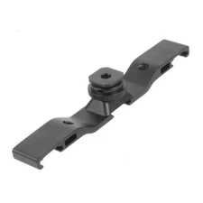 BGNING Dual Cold Shoe Mount Extension Bar Flash Bracket with 1/4" Thread Hole