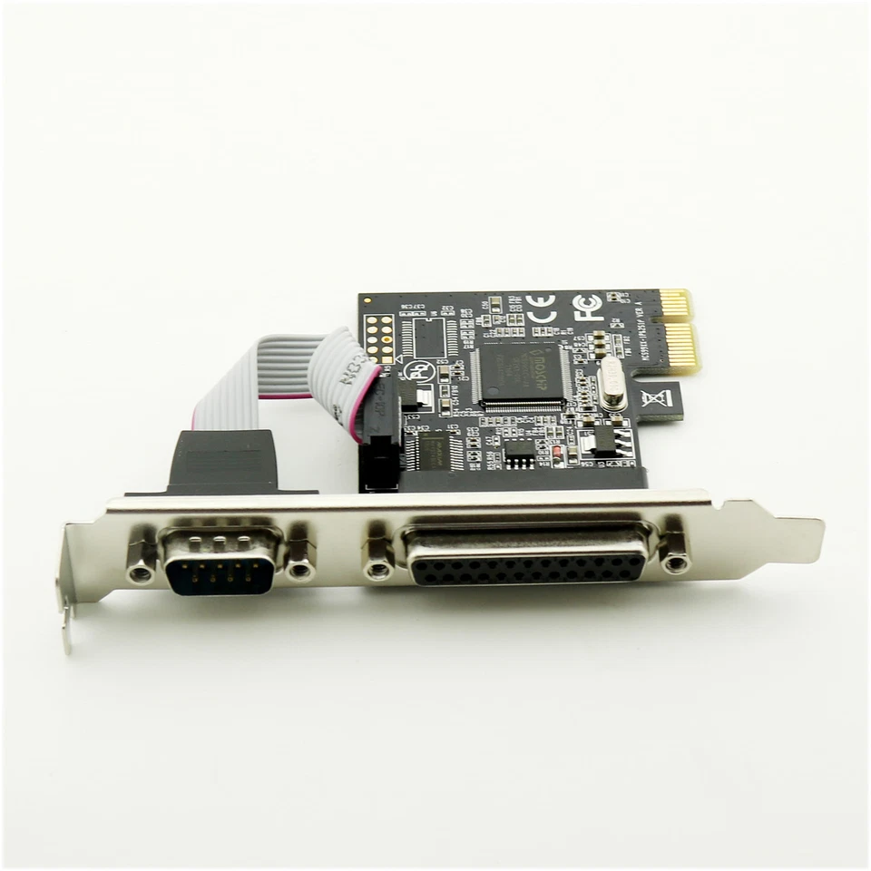 PCI-E Express to RS232 Serial Port COM & DB25 Printer Parallel Port LPT Card - Image 3 of 4