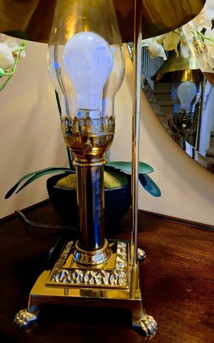 Paris-Istanbul Orient Express Brass Lamp With Adjustable Shade - Picture 6 of 12
