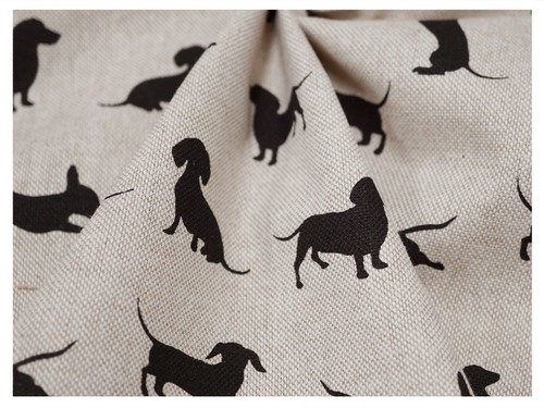 Natural Printed Linen Popart Cotton Rich Curtain Cushion Craft Fabric 54" Wide - Picture 21 of 66