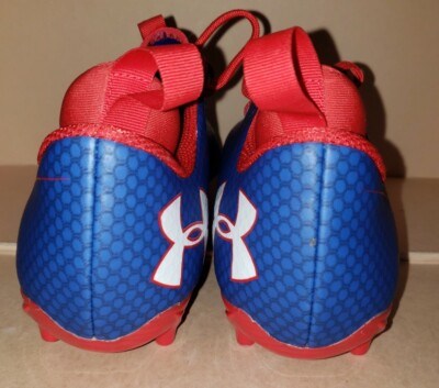Under Armour Nitro Low Top Football Shoes Blue Red Men\'s Size 10 NWOB Under Armour Nitro Low Top Football Shoes Blue Red Men main image 3