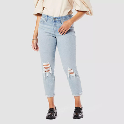 Slim Cropped Boyfriend Jeans Size 