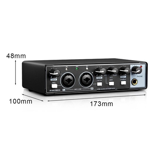 Professional Usb Audio Interface Sound Card For Studio Equipment Live Recording - Bild 15 von 17