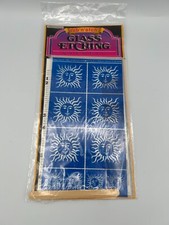 Rub 'n Etch Glass Etching Stencil Armour Products 1993 USA