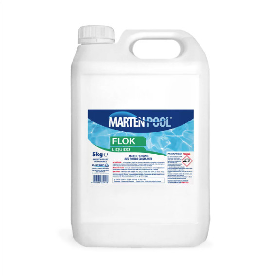Flocculante FLOK Liquido 1kg | Coagulante per Acqua Torbida Piscina