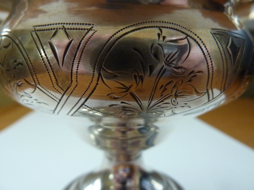 Antique Russian Sterling Silver (84) Sugar Bowl Circa 1860's Fully Marked - Picture 10 of 11