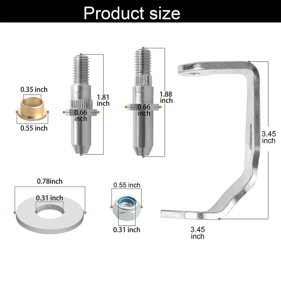 For Chevy Tahoe 2000-2006 Door Hinge Pin And Bushing Kit Front Driver Side - Image 3 of 4