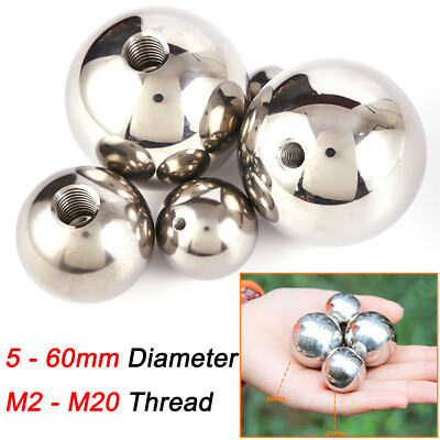 Stainless Steel Ball Bearing With Half Thread M2 M2.5 M3 M4 M5 M6 M8 M10 M12-M20