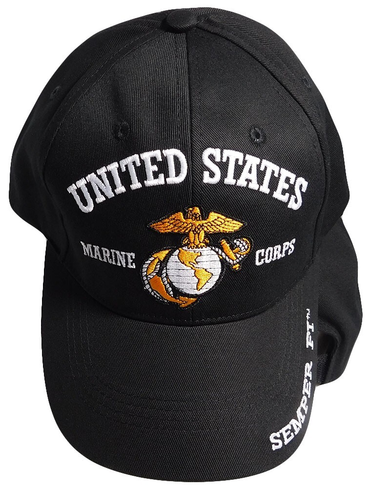 NEW U.S MILITARY MARINE CORPS EMBROIDERED KHAKI HAT CAP OFFICIAL LICENSED HATS E