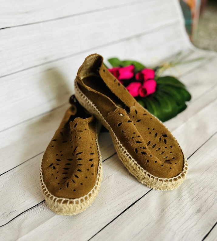 Leather hotsell espadrilles shoes