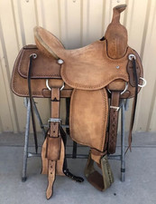 Western Wade Tree Leather Saddle   Seat Sizes 10" to 18"  Free Tack Set