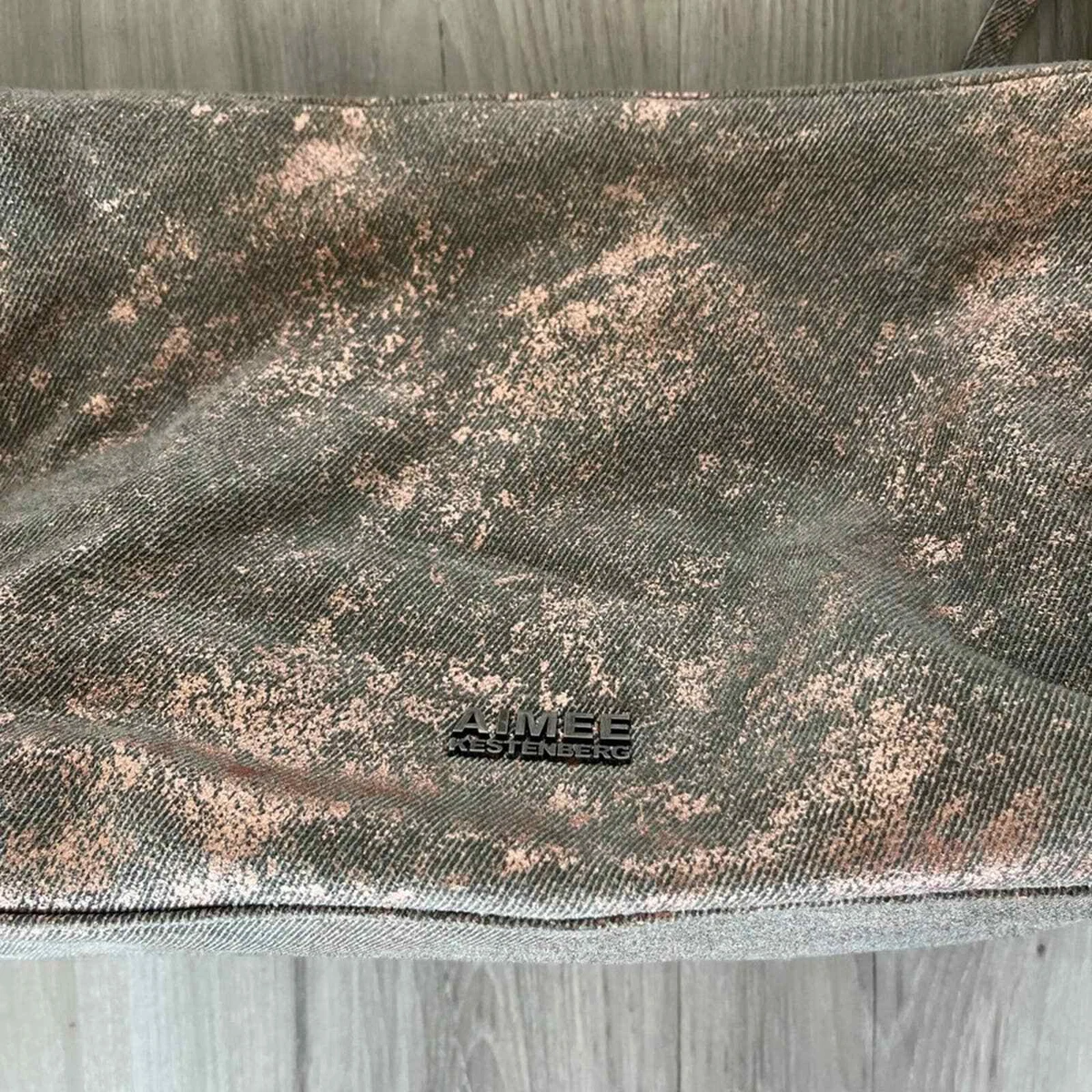 Aimee Kerstenberg Sunrise Leather Metallic Shoulder Bag