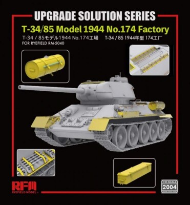 Rye Field Model 2004 1:35th T-34/85 Model 1944 No.174 Factory Ryefield 5040