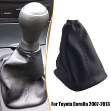Pu Leather Gear Stick Shift Gaiter Boot Cover Black For Toyota Corolla 2007-2013 Pu Leather Gear Stick Shift Gaiter Boot Cover Black For Toyota Corolla 2007-2013