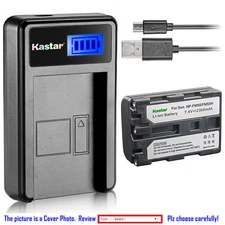 Kastar Battery LCD USB Charger for Sony NP-FM50 NP-FM70 NP-FM90 NP-FM55H NP-QM51