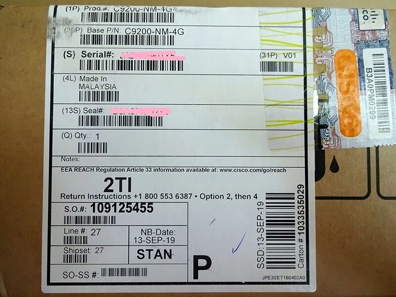 C9200-NM-4G NEW Cisco Catalyst 9200 4 x 1GE Network Module New Sealed BIG - Image 2 of 4