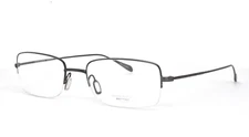 Oliver Peoples Eyeglasses BLACK HALF RIMLESS frame Lovano 4625 53-19-145