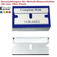 10 Ersatzklingen FüR Glasschaber Trapezklingen Hakenklingen Ersatzklinge Klinge