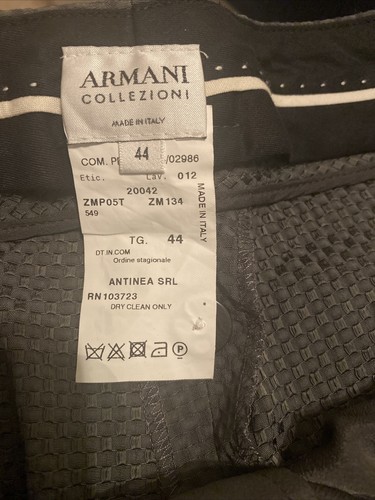armani collezioni Womens Pants New Size :44-10 Usa Grey Msrp:$550 - Picture 4 of 8