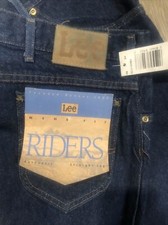 NEW LEE MENS BIG & TALL REGULAR FIT STRAIGHT LEG BLUE JEANS 36/34 USA MADE