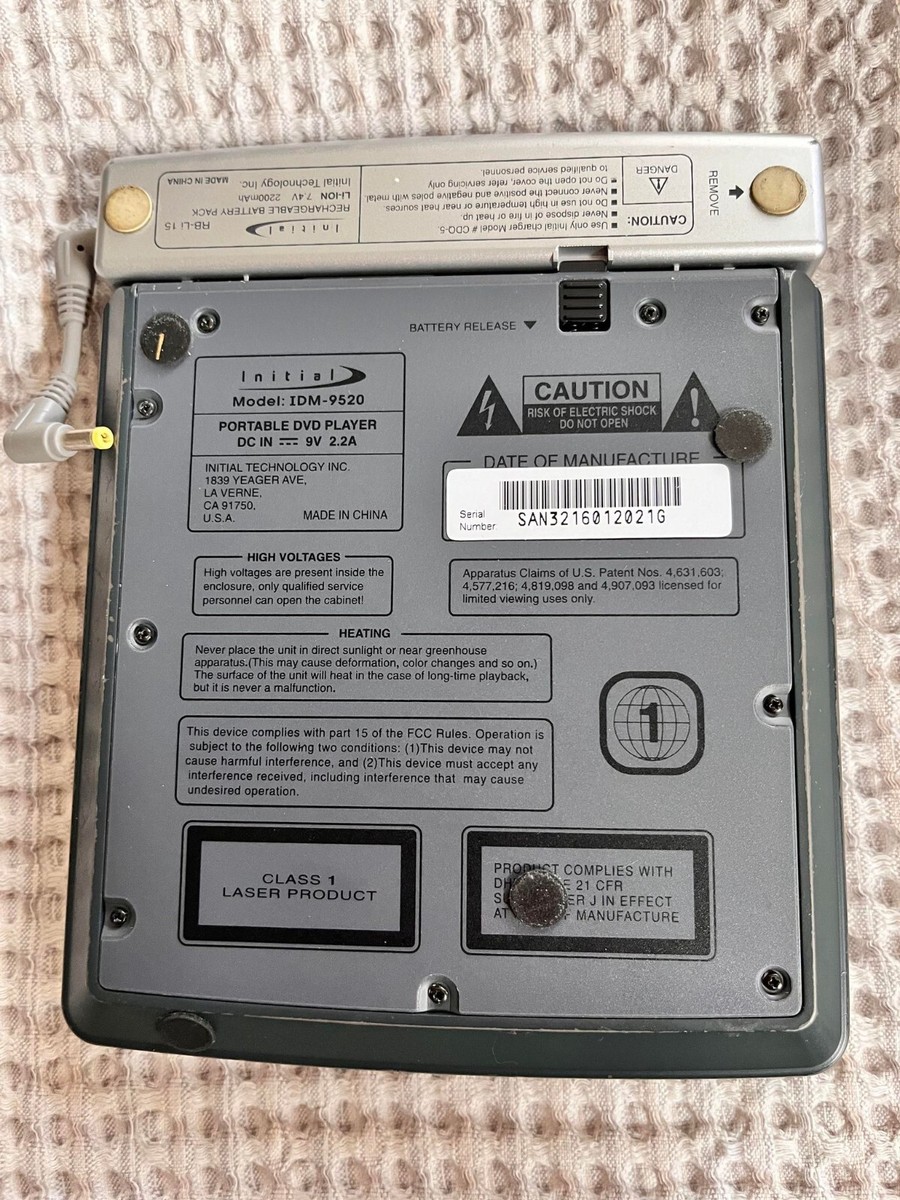 Initial 4.2 Inch Folding Monitor Portable DVD Player IDM-9520