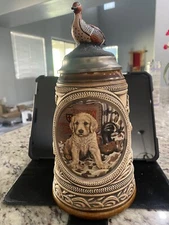 1992 Budweiser First Hunt Series Golden Retriever Stein by S.P. Gerz, GmbH