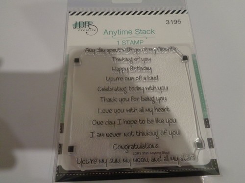 NEW LDRS Creative Clear Stamp Anytime Stack