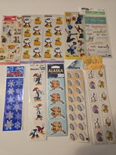 VTG Sticker Stickeroni Stickypix Holo Scrapbooking Lot Of 10 New NOS Snoopy Cat