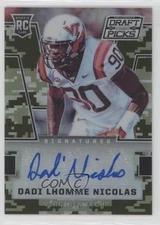 2016 Prizm Collegiate Draft Picks Camo /199 Dadi Lhomme Nicolas Rookie Auto RC