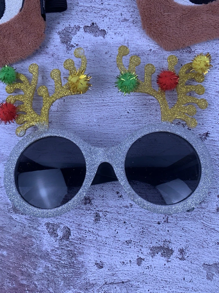 Lote de 3 Máscaras de Ojos y Gafas Goofy Navidad Rudolph Foto 2 de 4