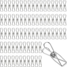 100 Pcs Metal Wire Hollow Out Clips Multipurpose Paper Clips for School Kitchen