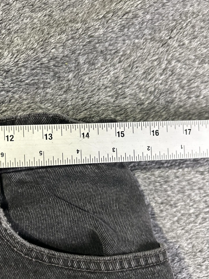 Pantalones de mezclilla Levis 560 para hombre 32x34 desteñidos negros calce suelto pierna cónica lengüeta roja Foto 4 de 4