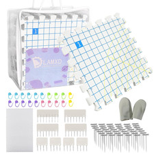 Blocking Mats for Knitting - Extra Thick Blocking Boards with Grids with 8PCS Kn