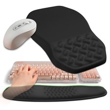 2-in-1 Ergonomic Set, Wave Keyboard Wrist Rest and Massage Slope Mouse Pad Wr...