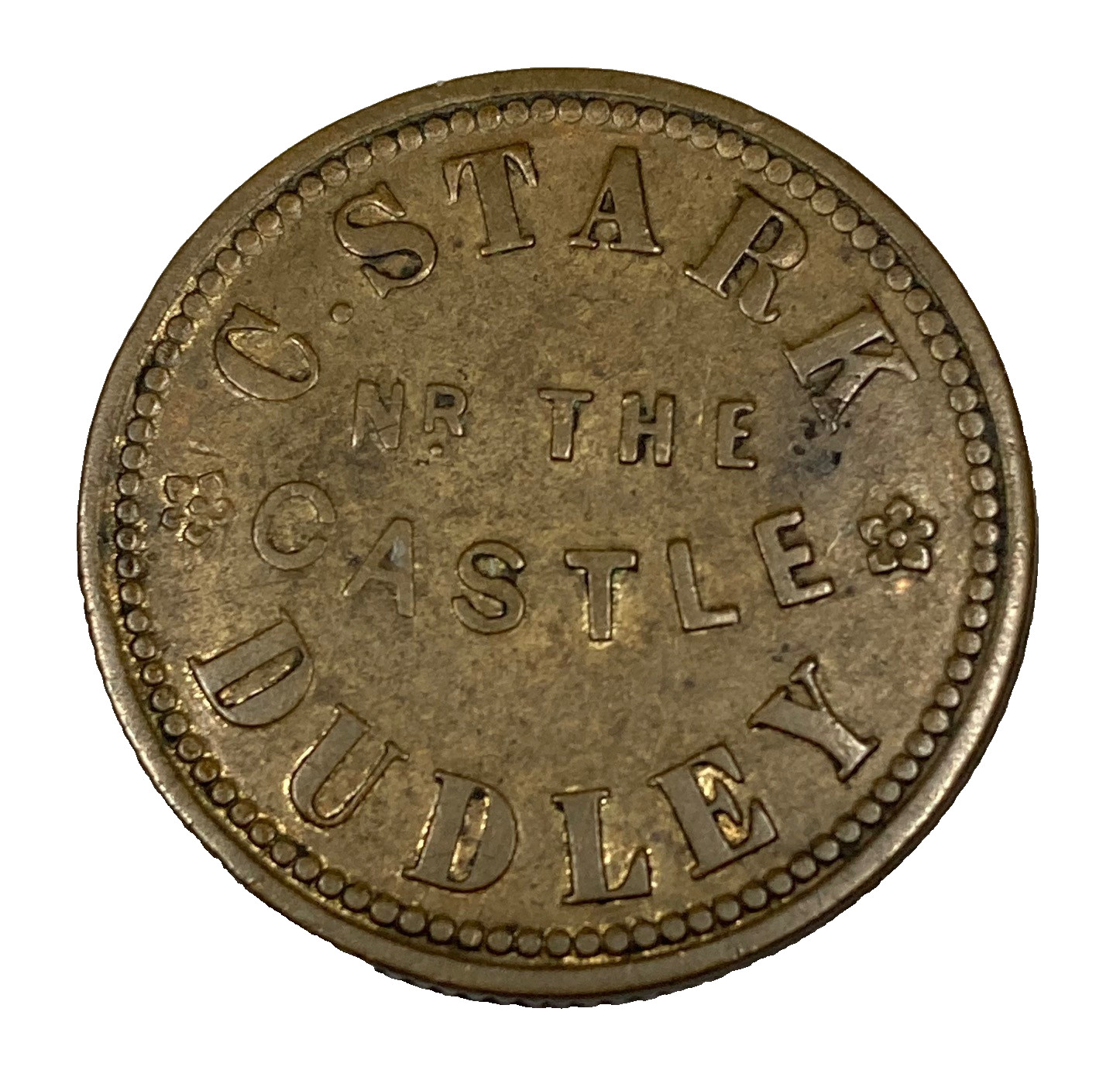 Extremely Rare Worcestershire DUDLEY 1/4d token C STARK tobacconist W# 1580 RRR