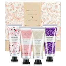 spa luxetique Hand Cream Set Pack of 4 Hand Lotion Christmas Gift Set Enriche...