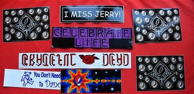 GRATEFUL DEAD / JERRY GARCIA - 68x AUFKLEBER / STICKER - RAR