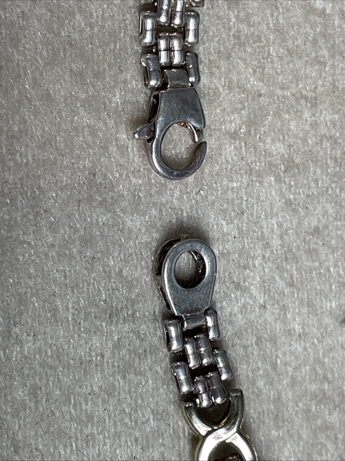 Sterling Silver X Link Pattern Necklace 925 - image 9