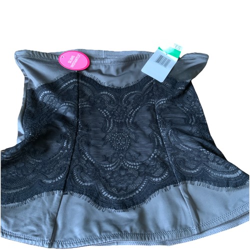 Slims Instantly Waist Cincher Tummy Control Shapewear Silver/Black 14-16 Large