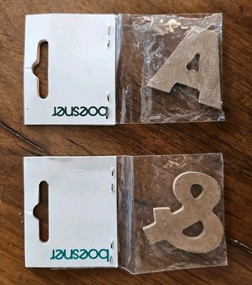 boesner Holz Buchstaben & Zeichen    A + &  | Basteln Deko Schriftzeichen | Neu
