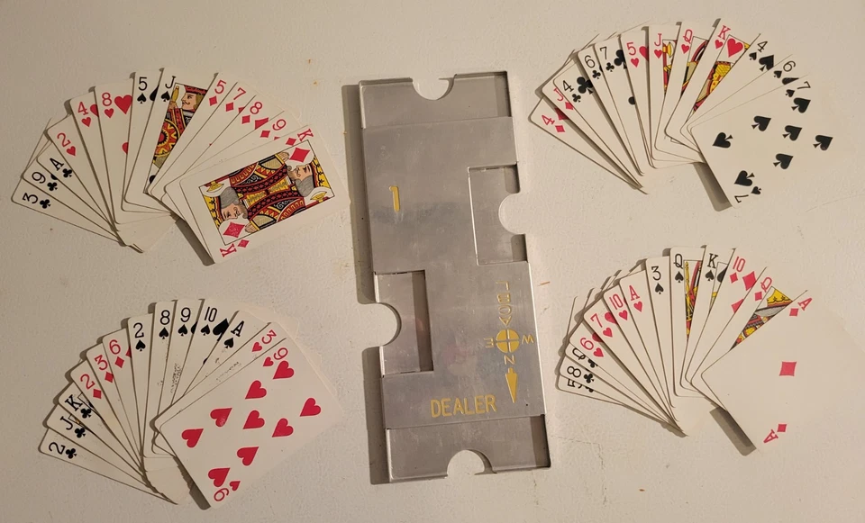 16 Duplicate Bridge Boards Metal Vintage Quality - Image 4 of 4