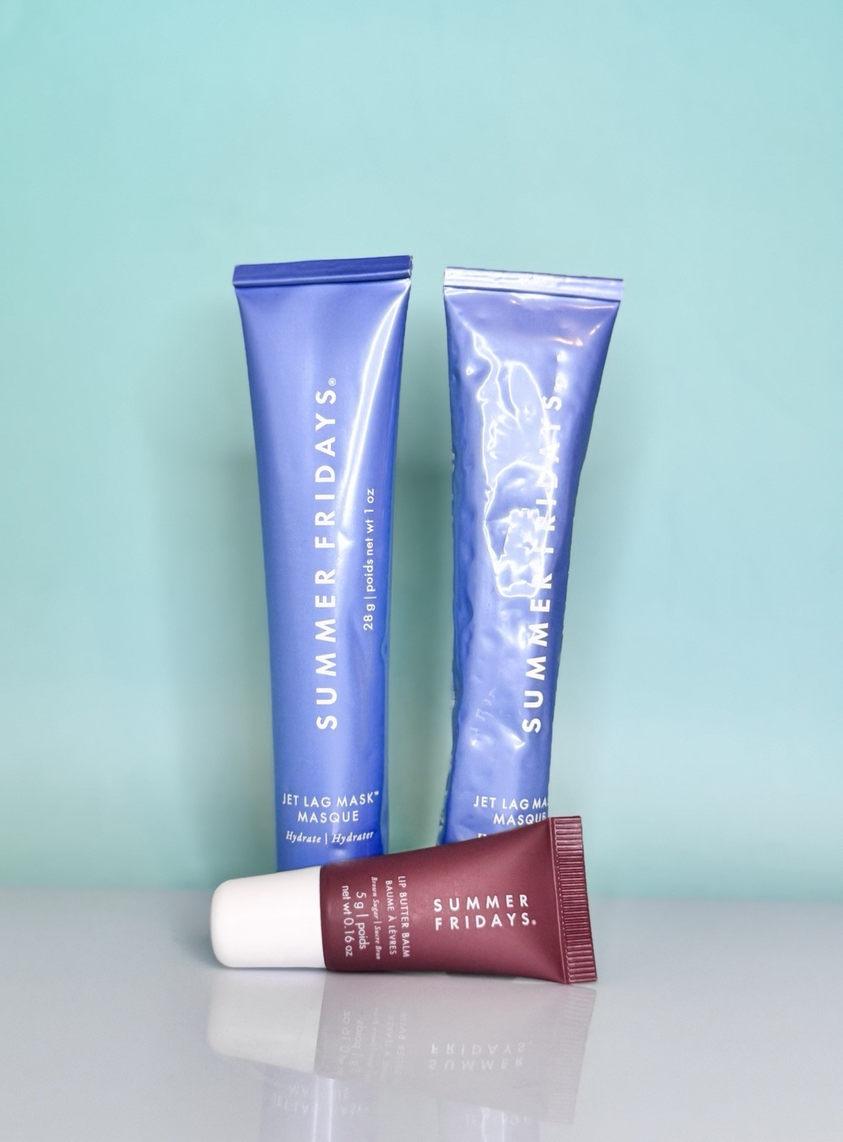 Summer Fridays Set Two 1oz Jet Lag Masks No Boxes 1 Travel Size Lip Balm ALL NEW