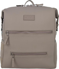 Stylish Diaper Bag Backpack with Changing Pad, Insulated Pouch  Stroller Straps