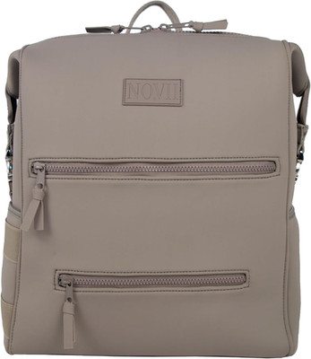 Stylish Diaper Bag Backpack with Changing Pad, Insulated Pouch & Stroller Straps