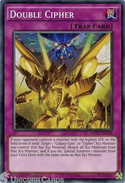 MP17-EN158 Double Cipher Common 1st Edition Mint Yu-Gi-Oh! Card
