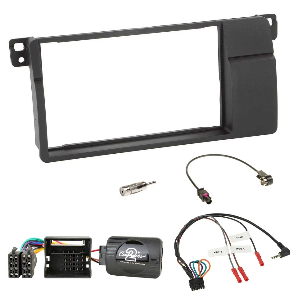 JVC USB Bluetooth Lenkrad DAB 2DIN Autoradio für BMW 3er E46 00-06 Quadlock - Bild 3 von 4