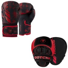 4oz Kids Boxing Gloves & Focus Pads Training Set Youth Punch Mitts Sparring Gear