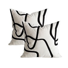 Modern Abstract Decorative Throw Pillow Cover 18x18 inch Square Cushion Case ...