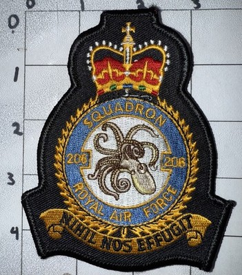 GWOT Era RAF Royal Air Force Number No. 206 Squadron Patch (3)